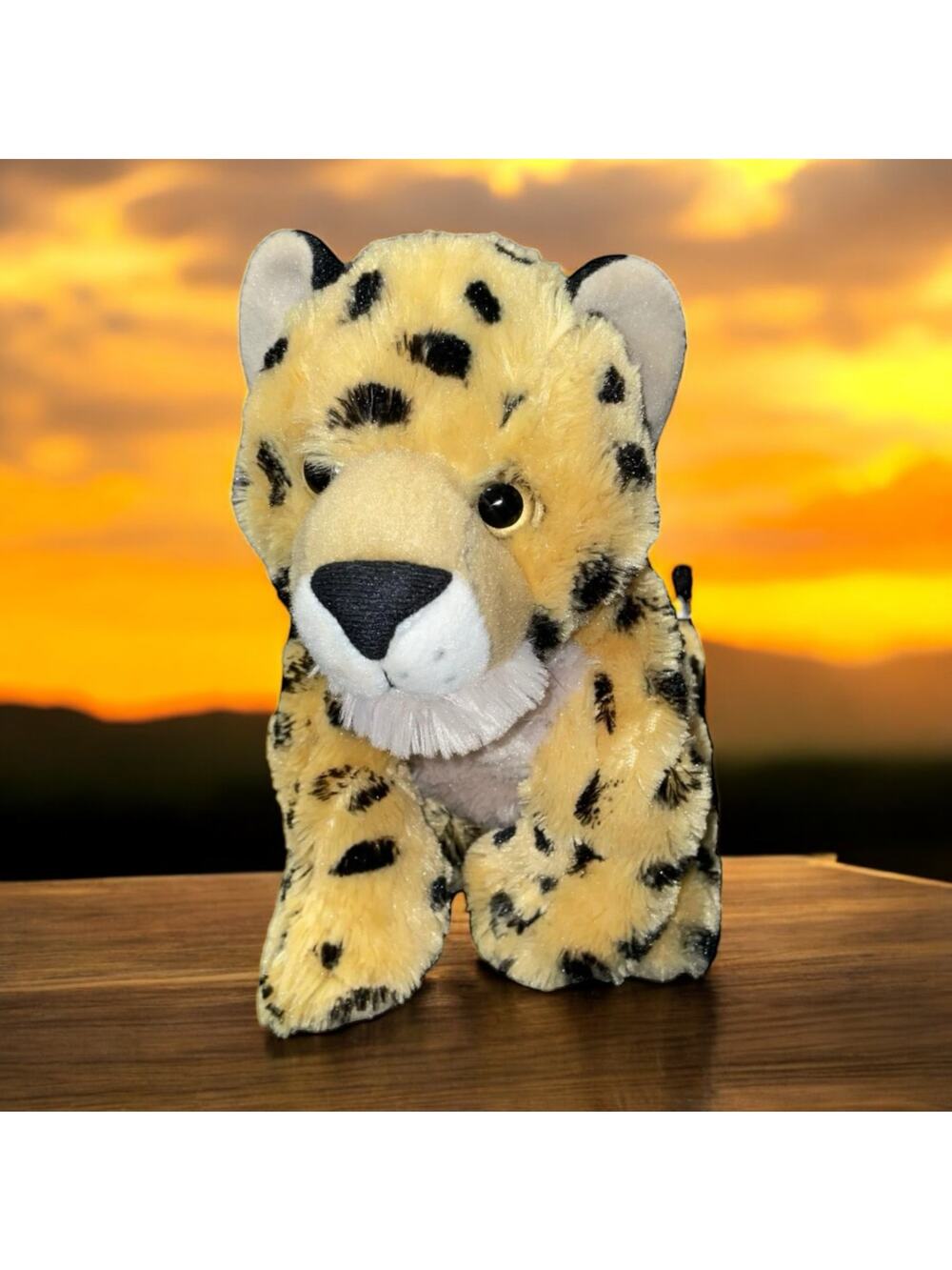 Wild Republic Cheetah Plush 12" Realistic Spotted Leopard Stuffed Animal Safari